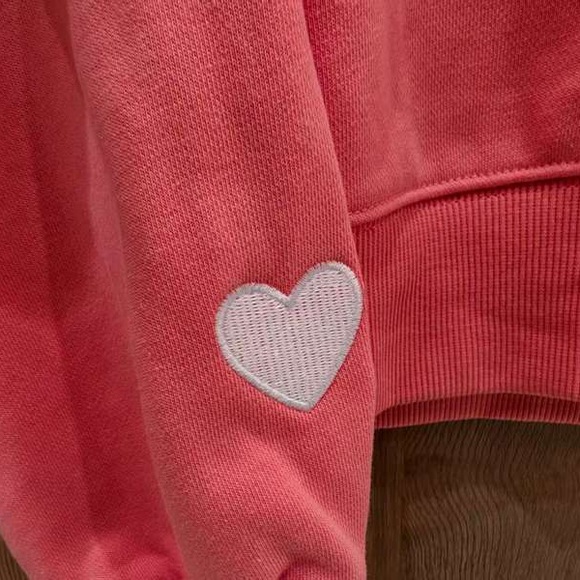 Parke Women's Pink Sweatshirt with White Lettering - Picture 7 of 9